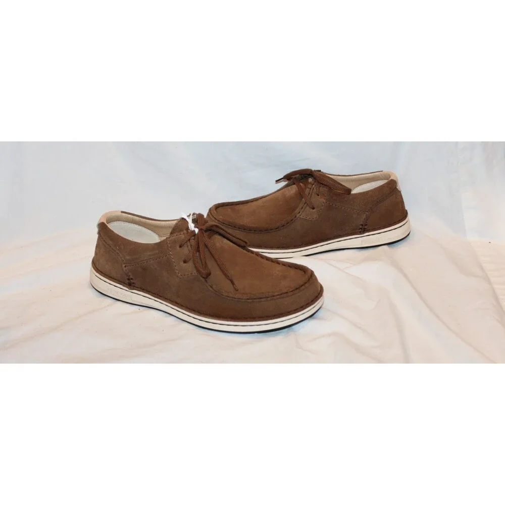Birkenstock Men's Pasadena Suede Leather Loafers NEW Dark Tea EU 42 Regular $175